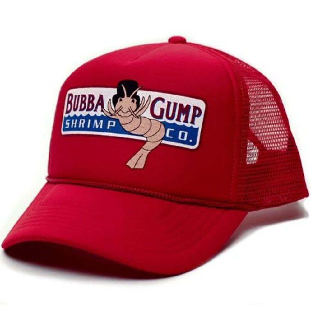 Retro 90s Movie Fans Custom Bubba Gump Shrimp Co Hat Cap Forrest Gump Costume SO